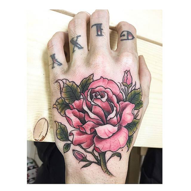 Rose Tattoo On The Hand. 640_x_640_jpg