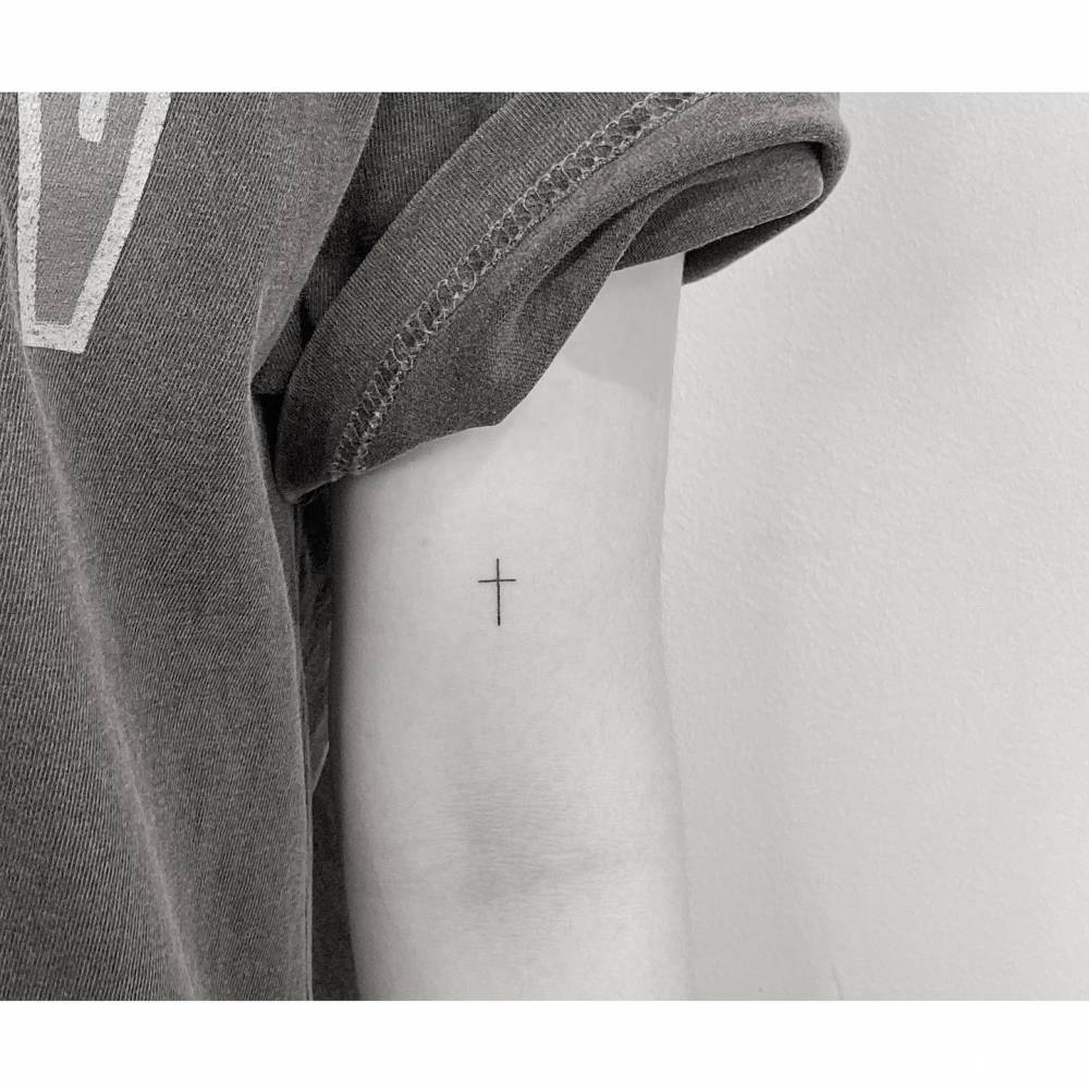 Bicep Cross Tattoos