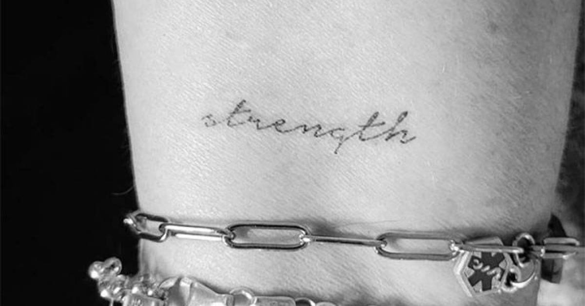 'Strength' temporary tattoo, get it here