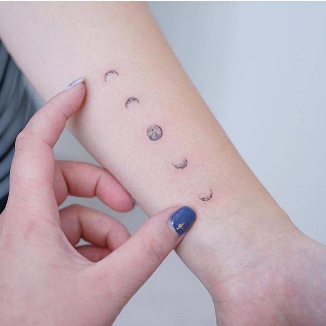 Moon Phases On The Left Inner Forearm. 640_x_640_jpg