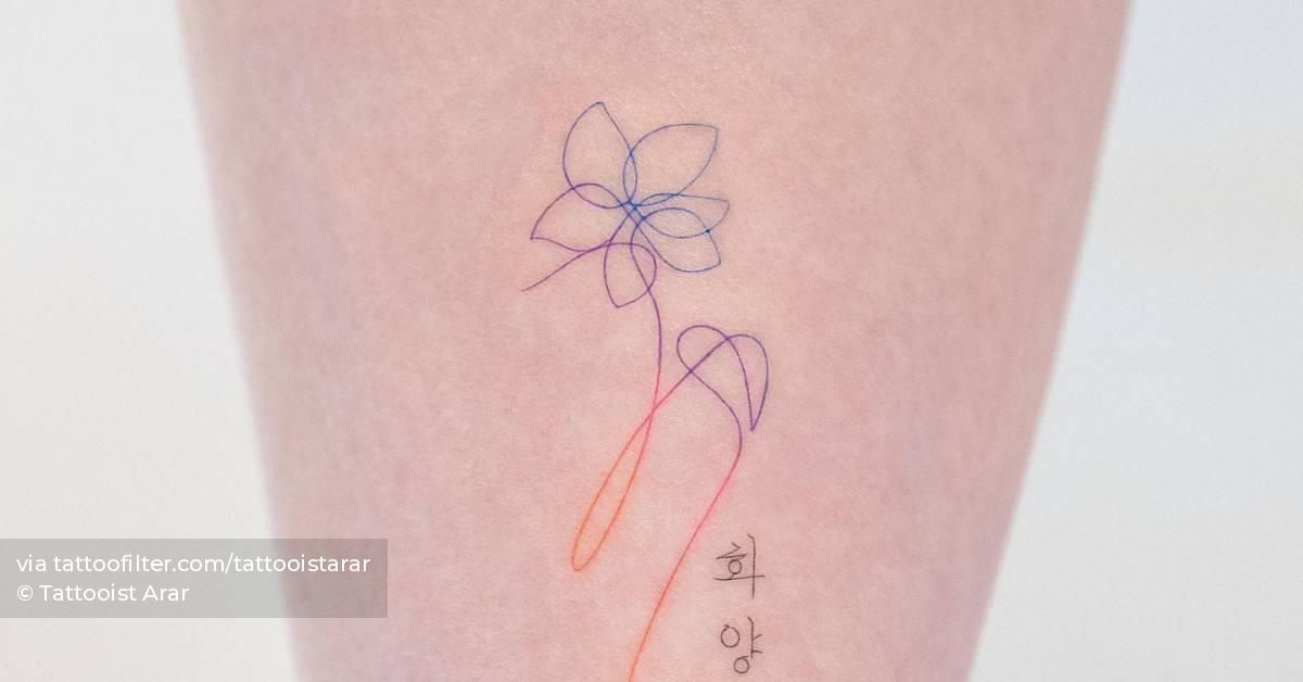 Details 71+ bts flower tattoo latest in.cdgdbentre