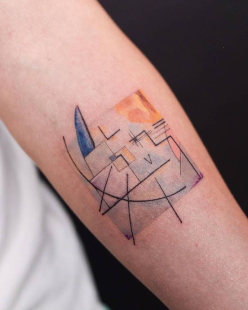 Wassily Kandinsky's 'Yellow Red Blue', 1925.