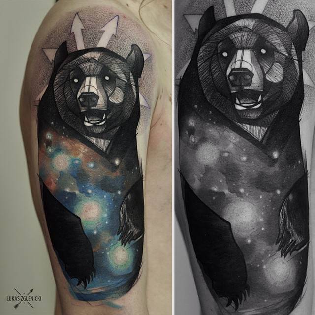 Surrealist Galactic Bear Tattoo On The Right Upper Arm 640_x_640_jpg