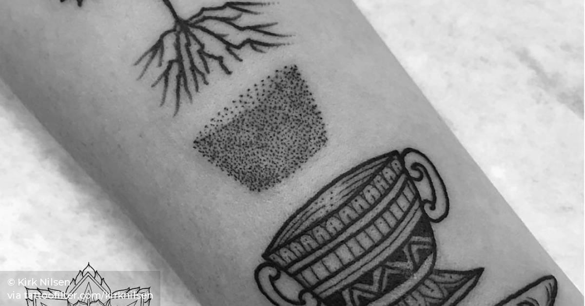 Flowerpot tattoo.