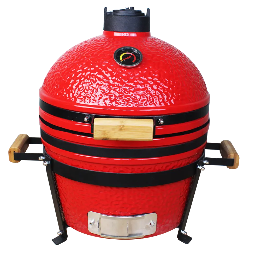 Auplex 16 inch mini size red ceramic bbq grill