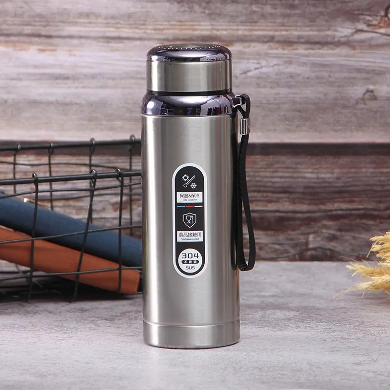 China Large capacity sports kettle 304 stainless steel thermal insulation cold cup outdoor