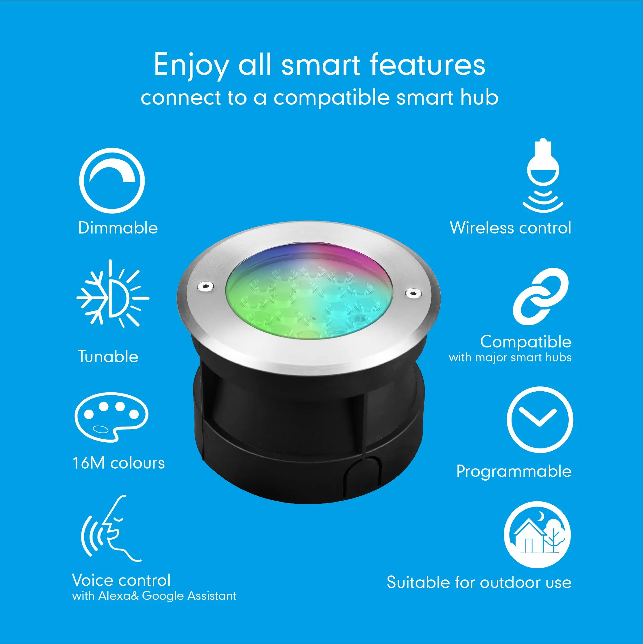 Outdoor Smart Ground Light Colour Extension Pack The smart underground