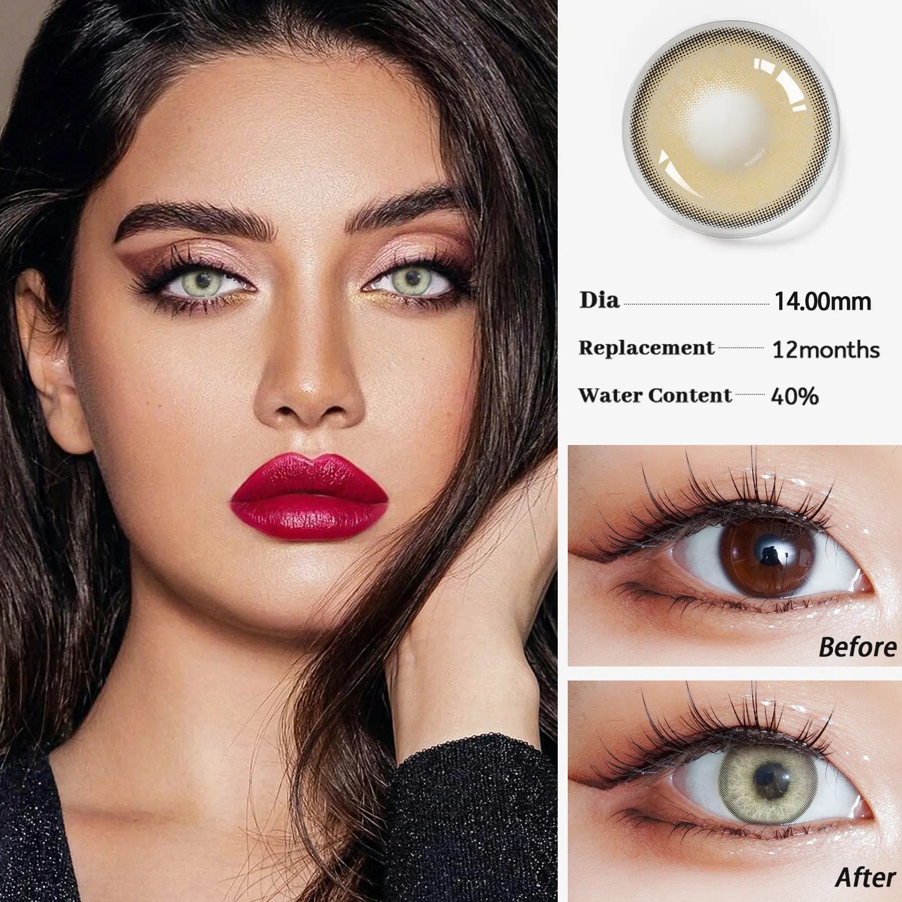 Wholesale Natural Eye Color Contact Lens One Day HIMALAYA Contact