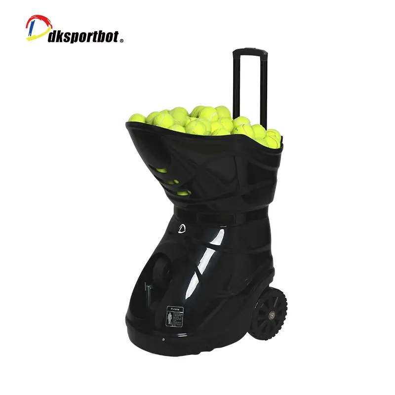 China Smart Automatic Tennis Ball Training Machine With Battery
