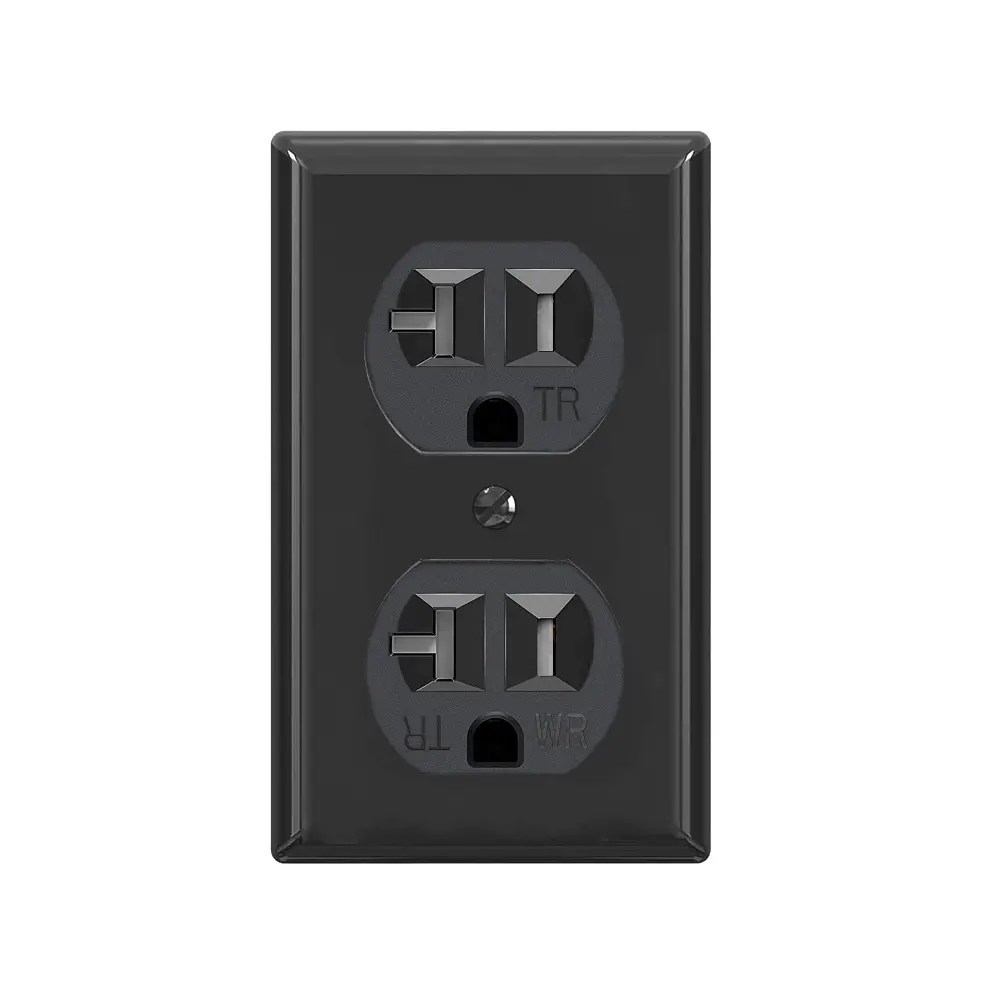 China CW20 Standard Size US Duplex Outlet Receptacle 20Amp 125V TR