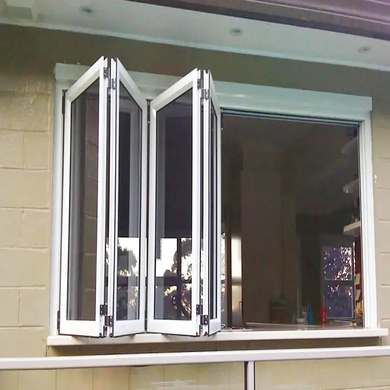 Wooden Aluminium Casement Window with Builtin Blinds China Five