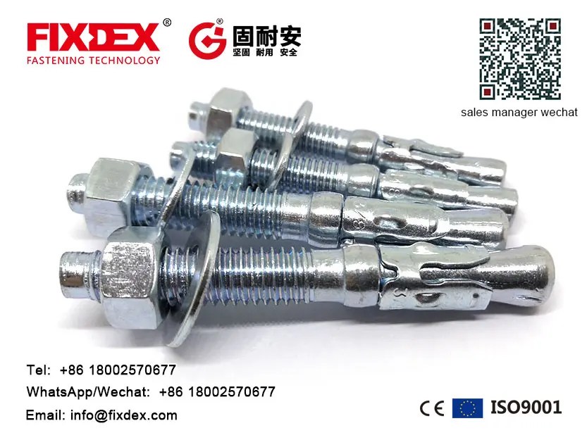 China Wedge anchor M24 concrete anchor bolts manufacturers and