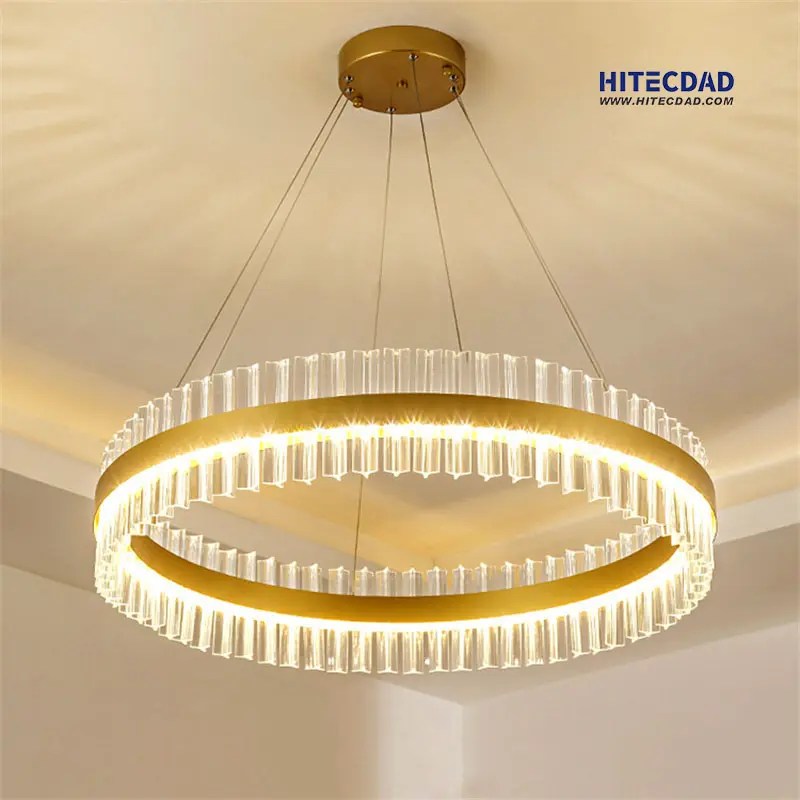China Postmodern Nordic Simple LED Light Luxury Crystal Pendant Light