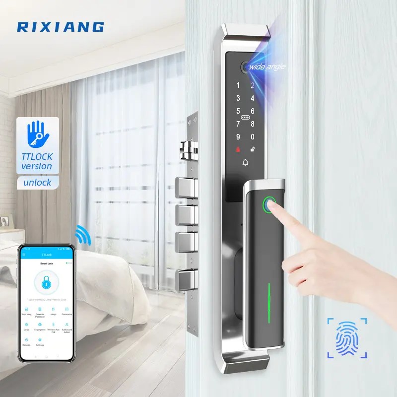 fingerprint door lock with camera biometric eye scan smart TTLOCK APP