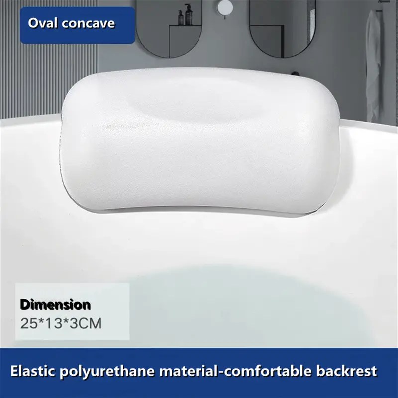 Wholesale HOT SALE Modern Two Suction Cups Pu Headrest Pillow For Tub