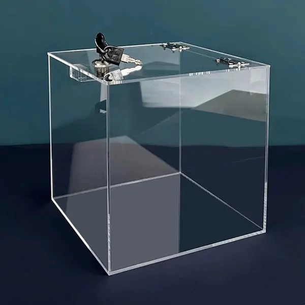 China Clear Acrylic Lock Box Custom Size Manufacturer and Supplier JAYI
