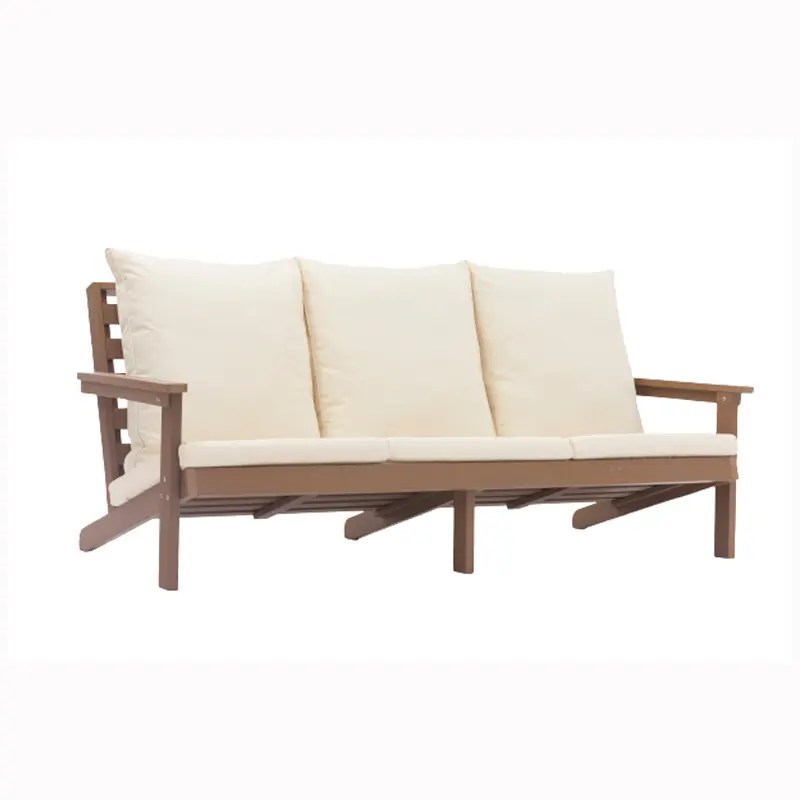 China Outdoor Garden Polystyrene/Plastic/PS wood Furniture 3seater