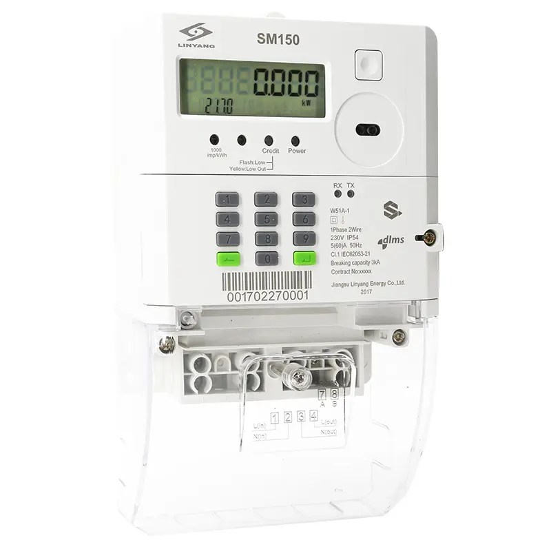 China Original Factory Prepaid Smart Meter Smart Keypad Single Phase