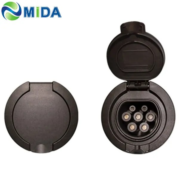 16A 32A Type 2 Outlet Socket Female EV Charging Socket for 22KW EV