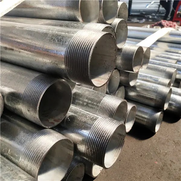 China Gi Pipe with Threaded Q235B Carbon Steel Pipe Two End Threaded