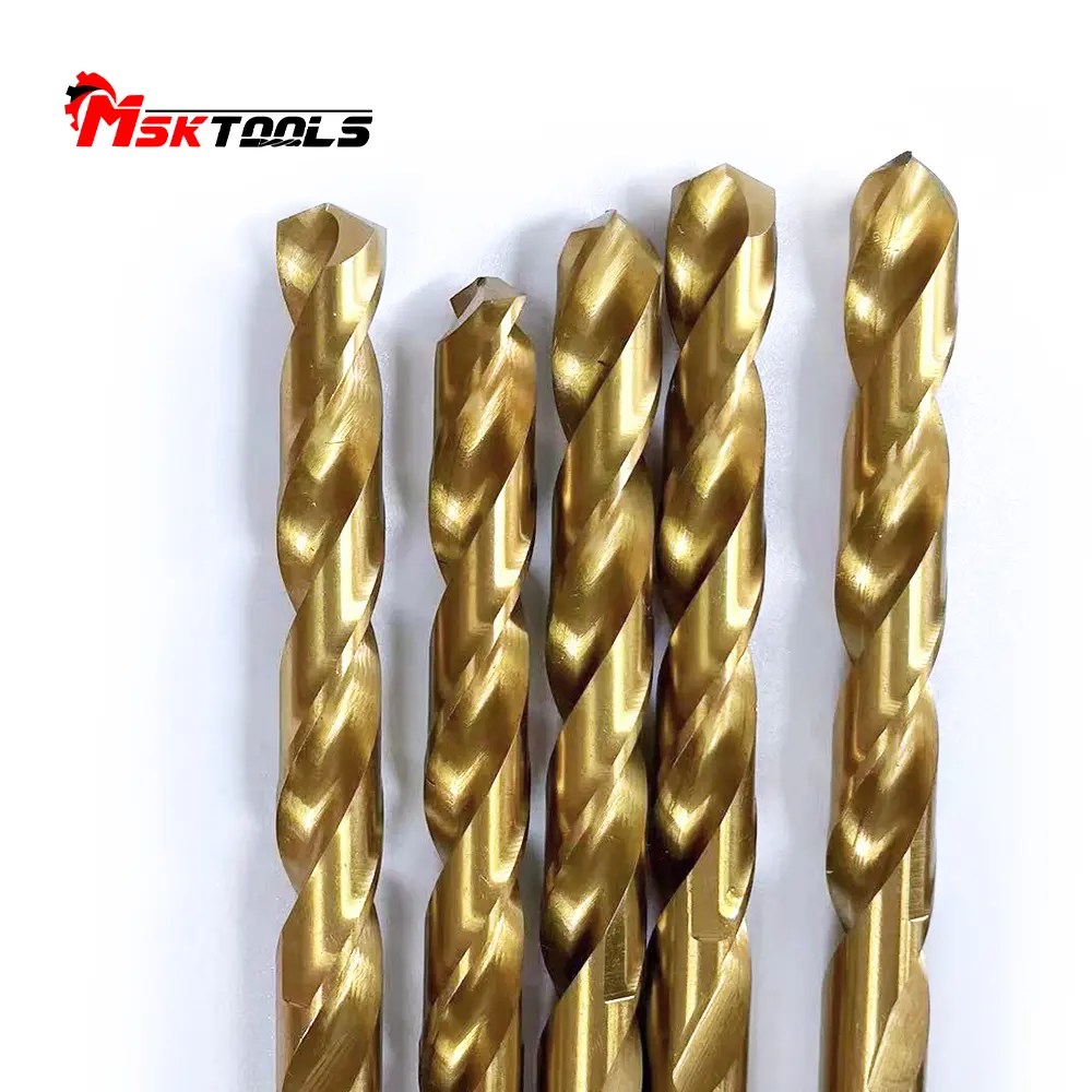 China DIN338 M2 Tin Coating Twist Drill factory and manufacturers Msk