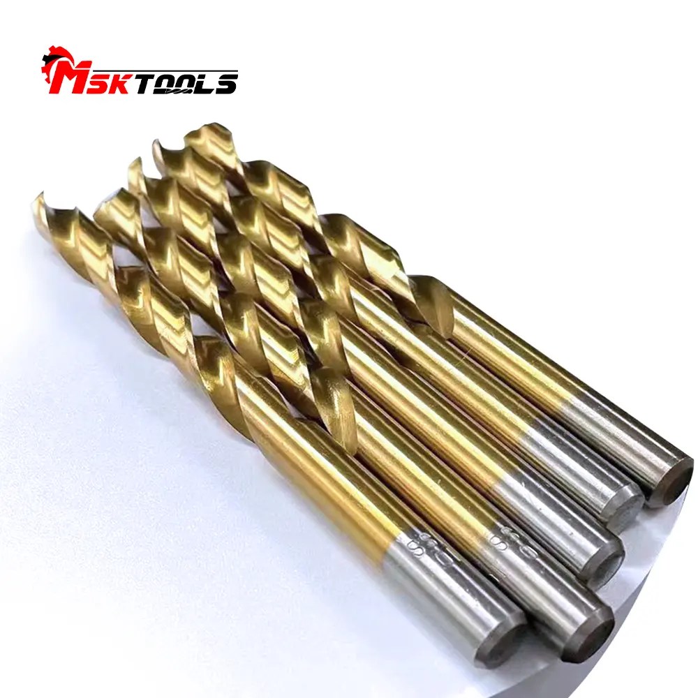 China DIN338 M2 Tin Coating Twist Drill factory and manufacturers Msk