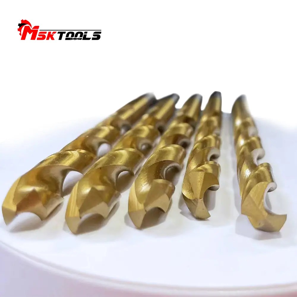 China DIN338 M2 Tin Coating Twist Drill factory and manufacturers Msk
