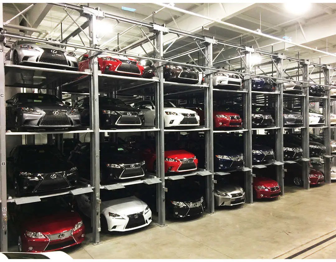 China Hydraulic 4 Car Storage Parking Lift Quad Stacker factory and