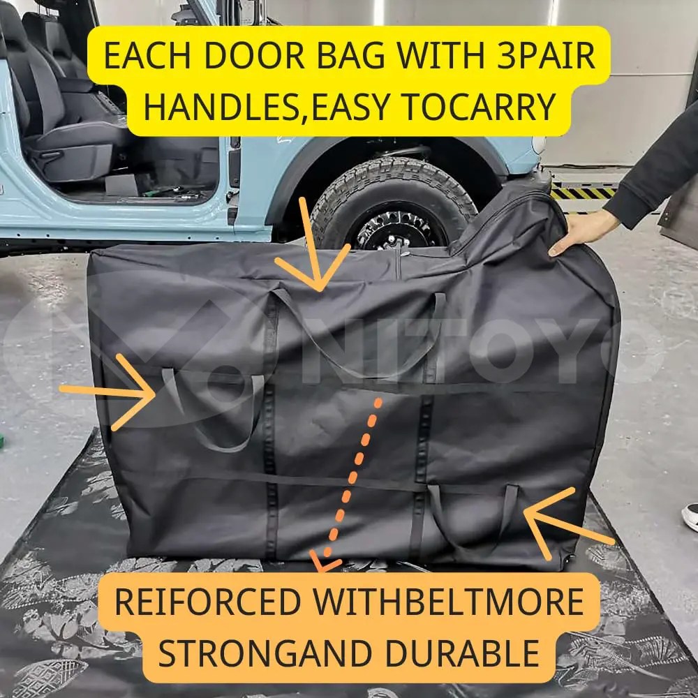 NITOYO Car Door Storage Bags (2 pack for front door and 2 pack for back door) FIT for Ford