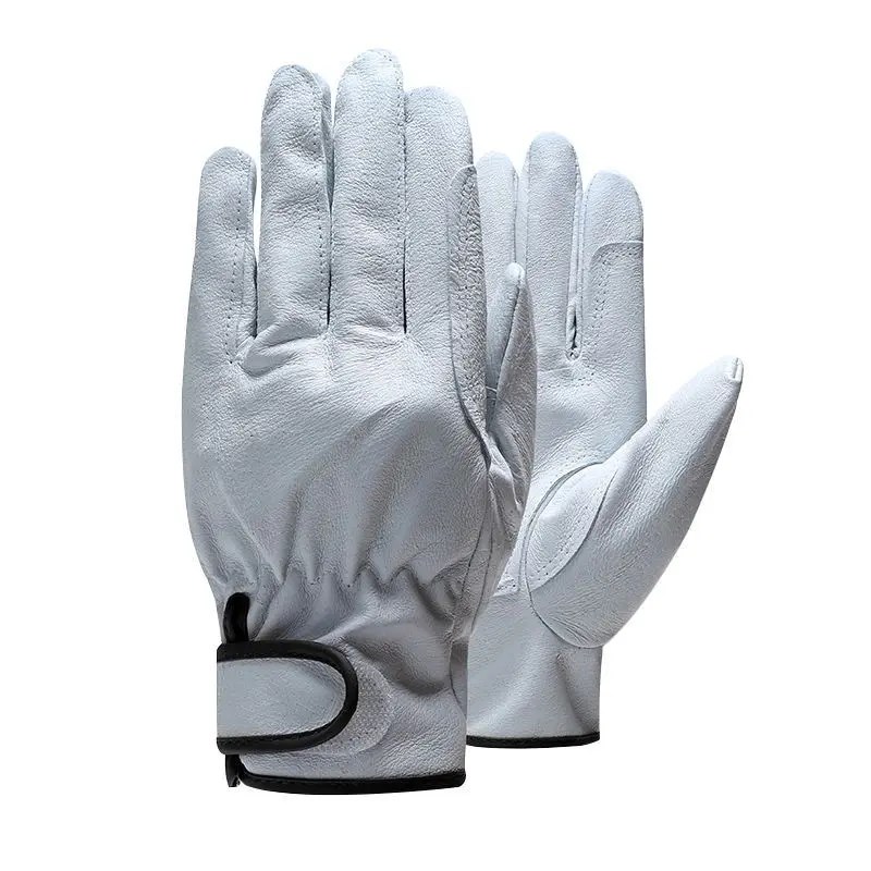 Wholesale Mens Pigskin Leather Bus Car Driving Security Gloves for