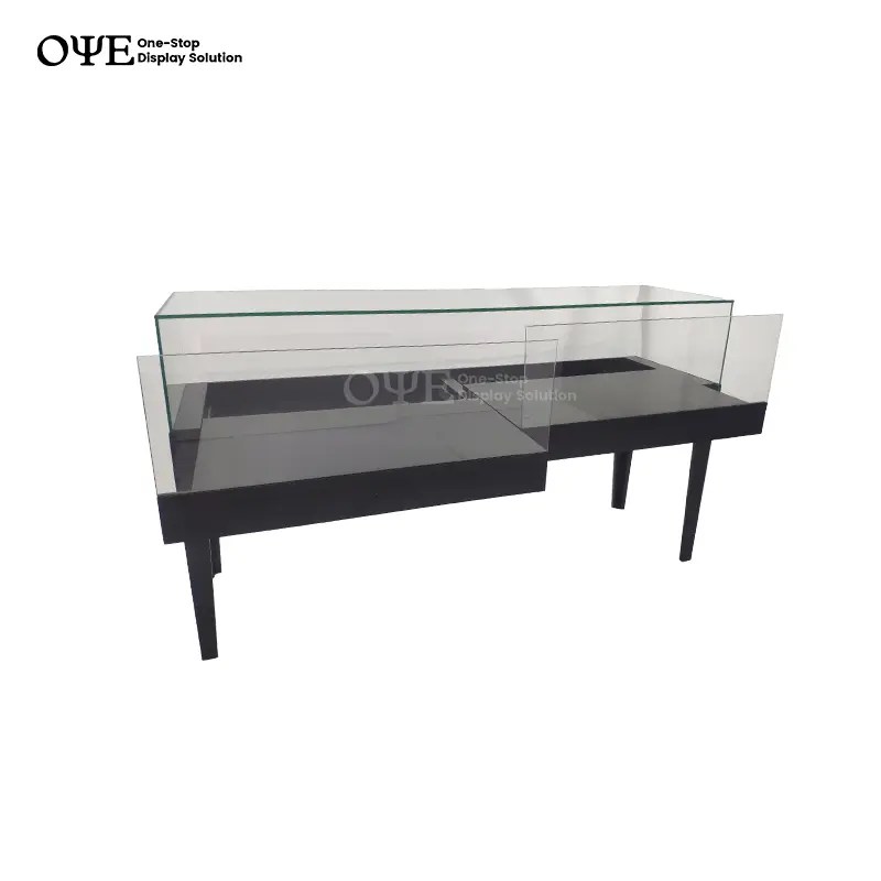 China Retail Display Case Lighting With 2 Adjustable Shelves,6 Led Side