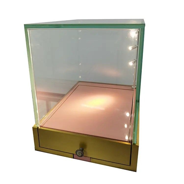 China BestSelling Rotating Jewelry Display Case Jewellery showcases for sale with Electronic