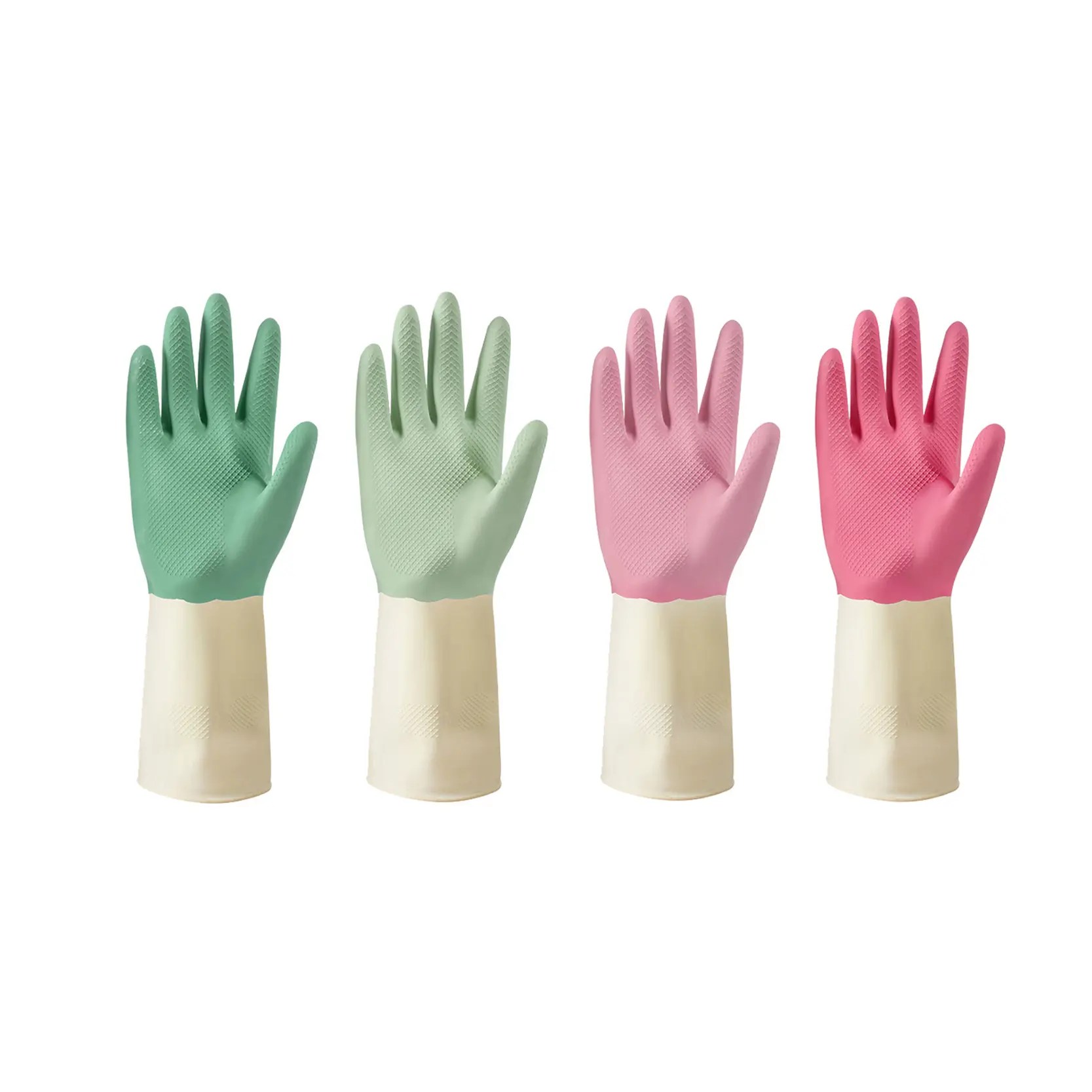 Best Rubber Gloves Latex Kitchen Cleaning Gloves Waterproof Nonslip