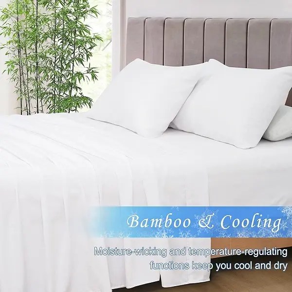 Wholesale Pure Bamboo Sheets King Size Bed Sheets 4 Piece Set
