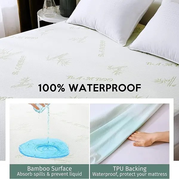 Wholesale Bamboo Queen Mattress Protector 100 Waterproof Bed Cover
