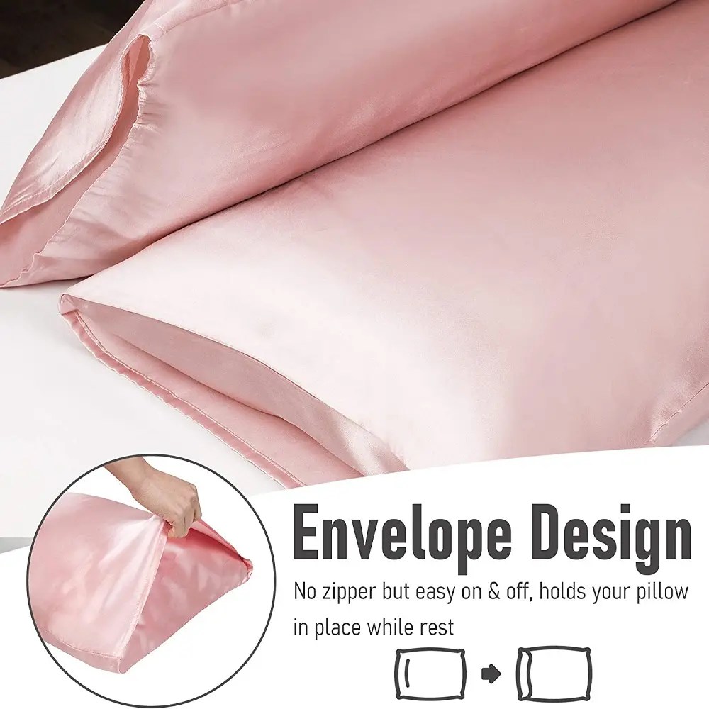 Wholesale Satin Pillowcase for Hair and Skin Coral Pillowcases Soft