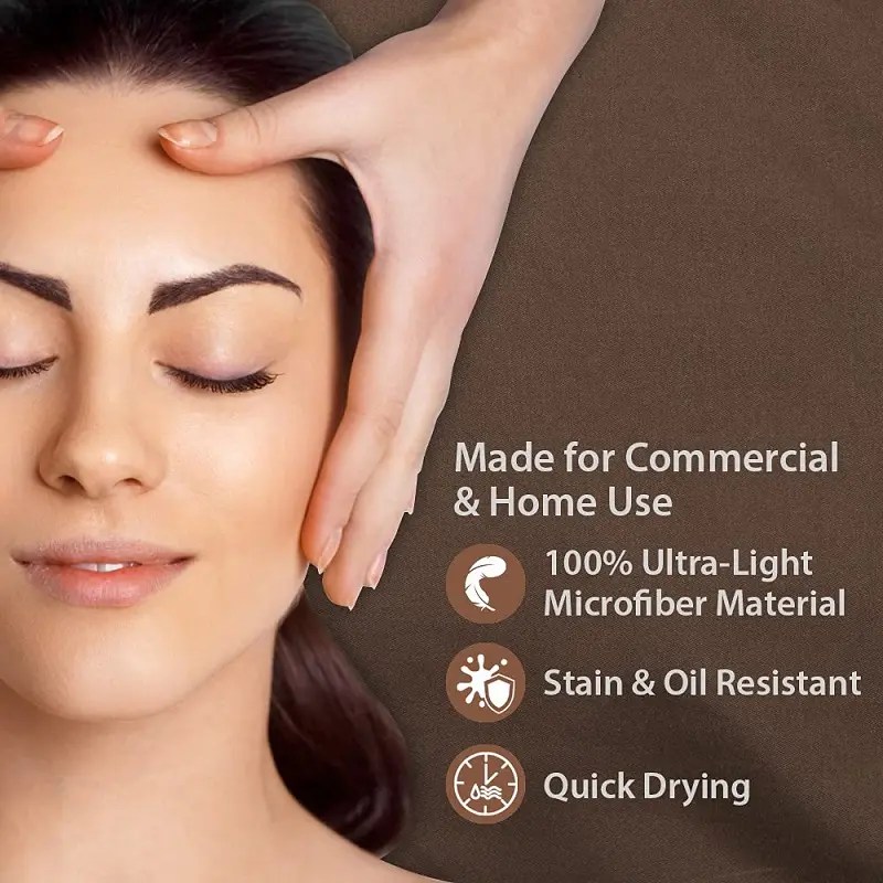 Wholesale 3 Piece Microfiber Massage Table Sheet Set Premium Facial Bed