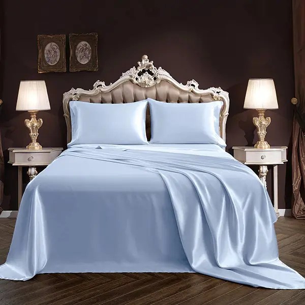 Wholesale Satin Queen Size 60*80 Inch Bed Sheets with Deep Pocket With