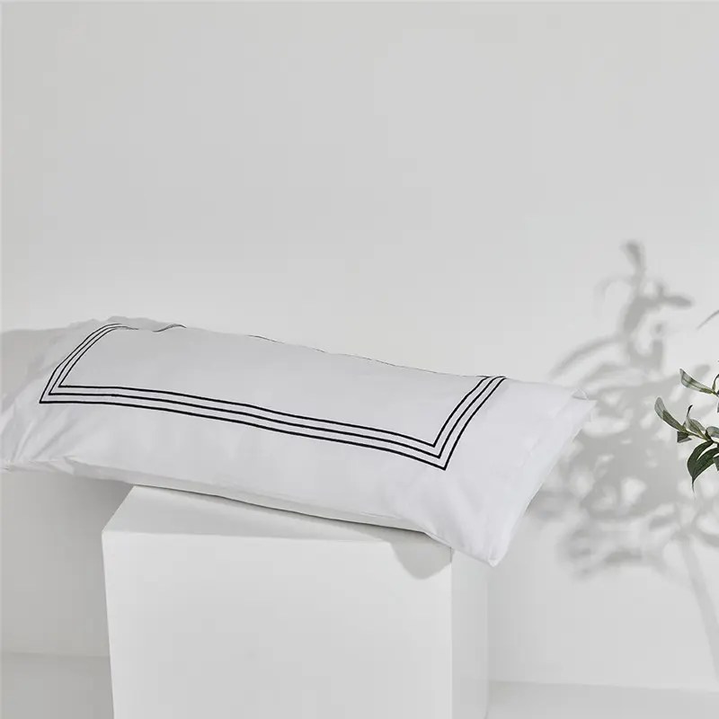 Wholesale Hotel Rectangular Cotton Body Pillowcase Machine Washable