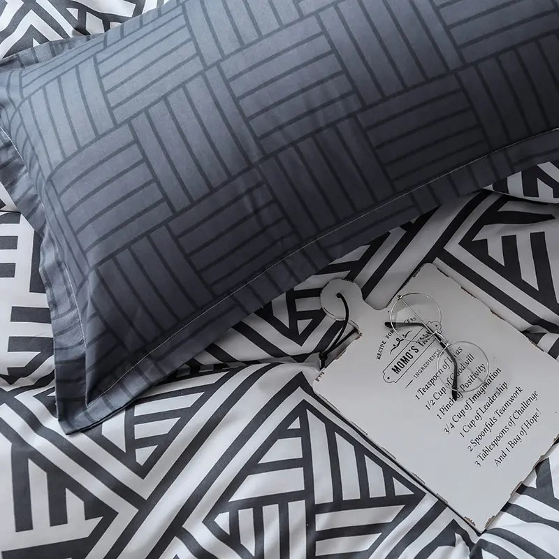 Wholesale 100 Microfiber Bedding Sheet Super Soft Microfiber Stripe