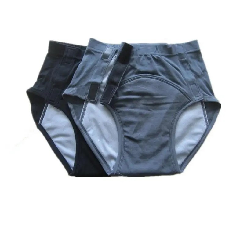 Wholesale Incontinence Underwear For Men Hook Loop Boxer Briefs