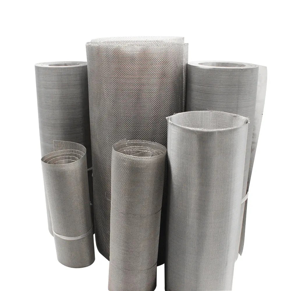 China 304 316 factory sale 60 80 100 mesh stainless steel wire mesh