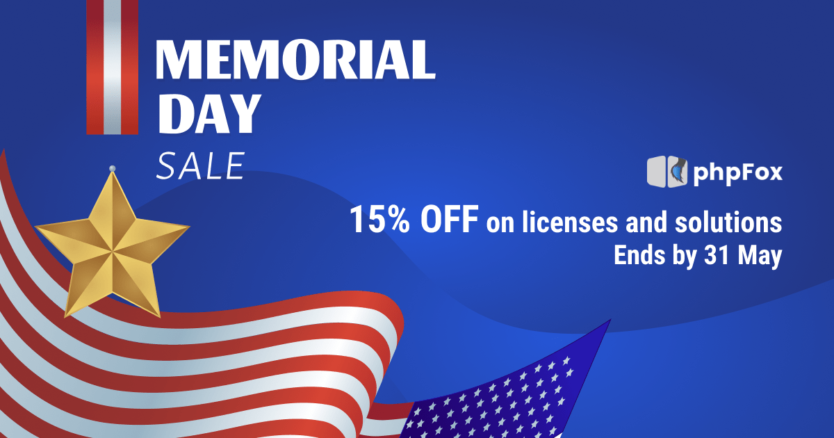 phpFox Memorial Day Sale 2021 The prices dropped just for you