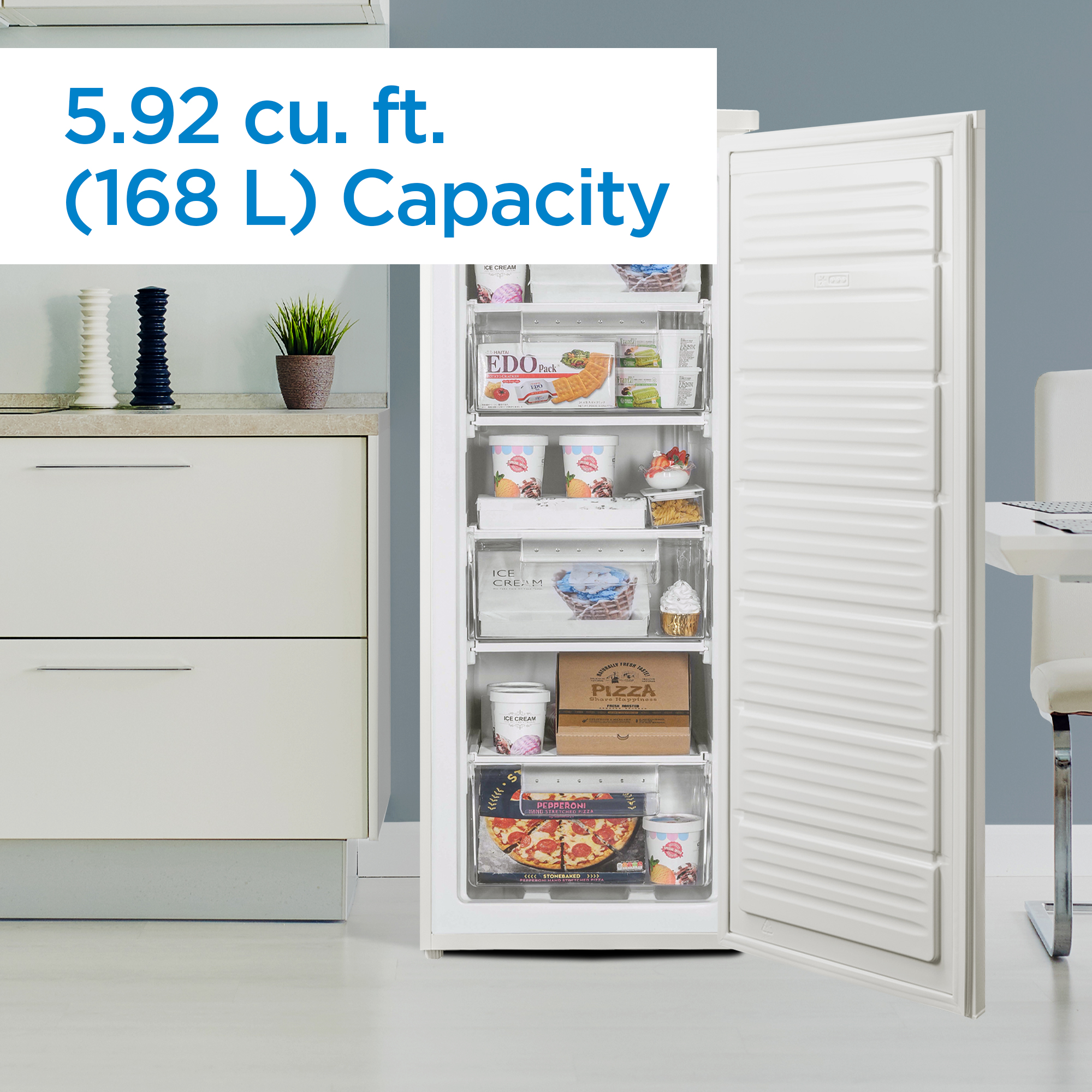 Danby 6.0 cu ft White Upright Freezer DUFM060B1WDB Danby Canada