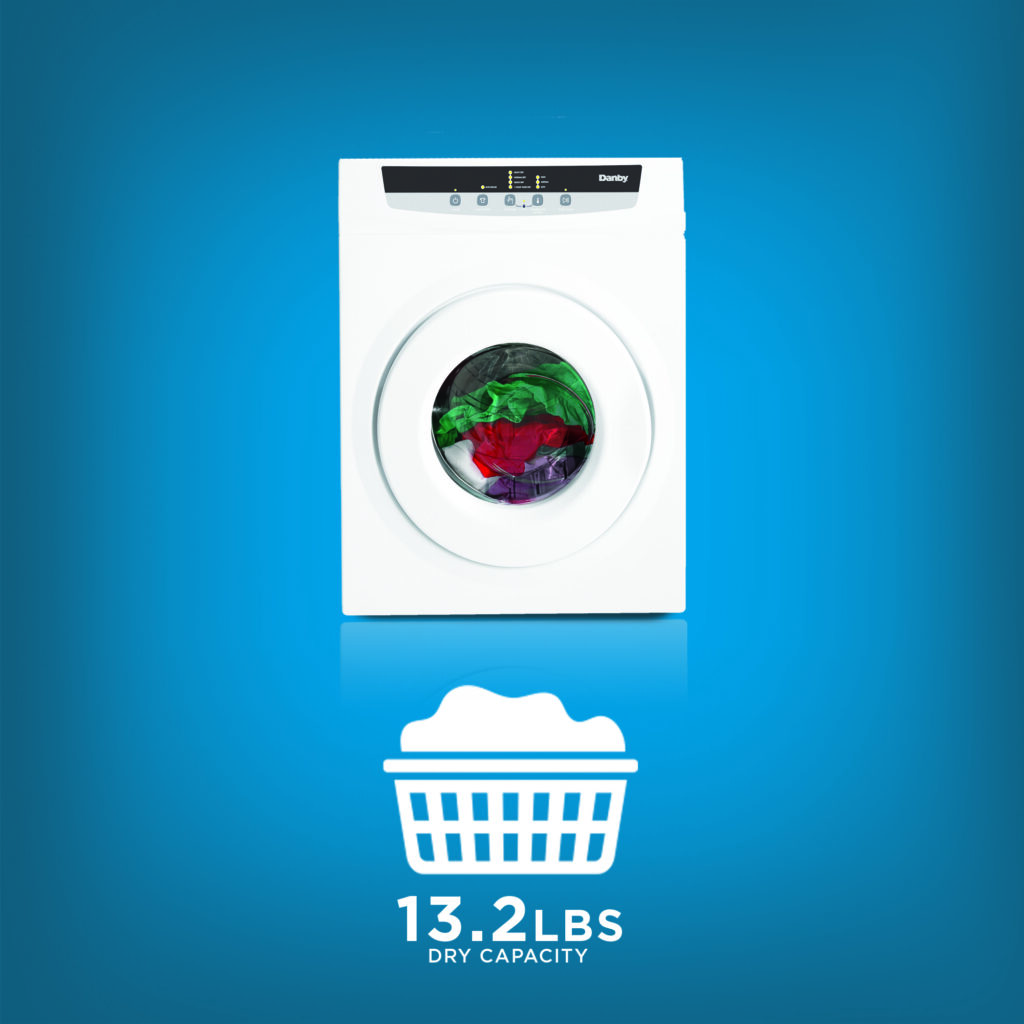 Danby 13.2 lbs. Capacity Portable Dryer in White DDY060WDB Danby Canada