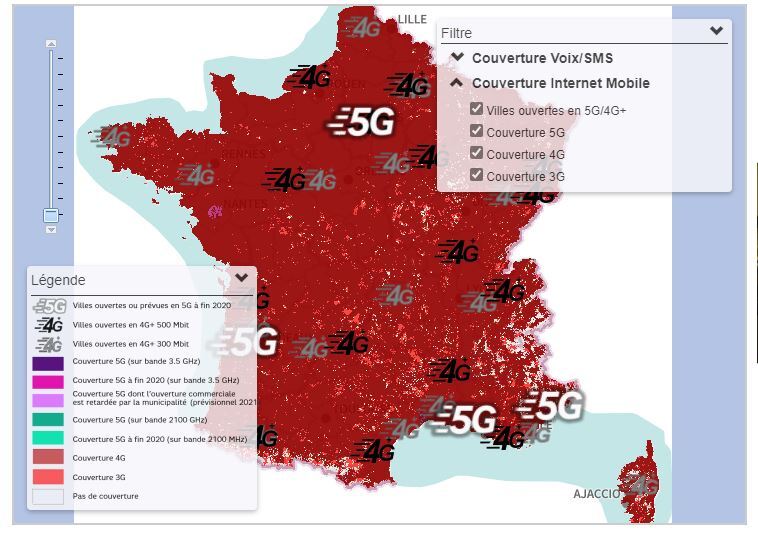 Carte Couverture 5G Bouygues Telecom Déploiement de la 5G en France les stratégies des opérateurs et leurs