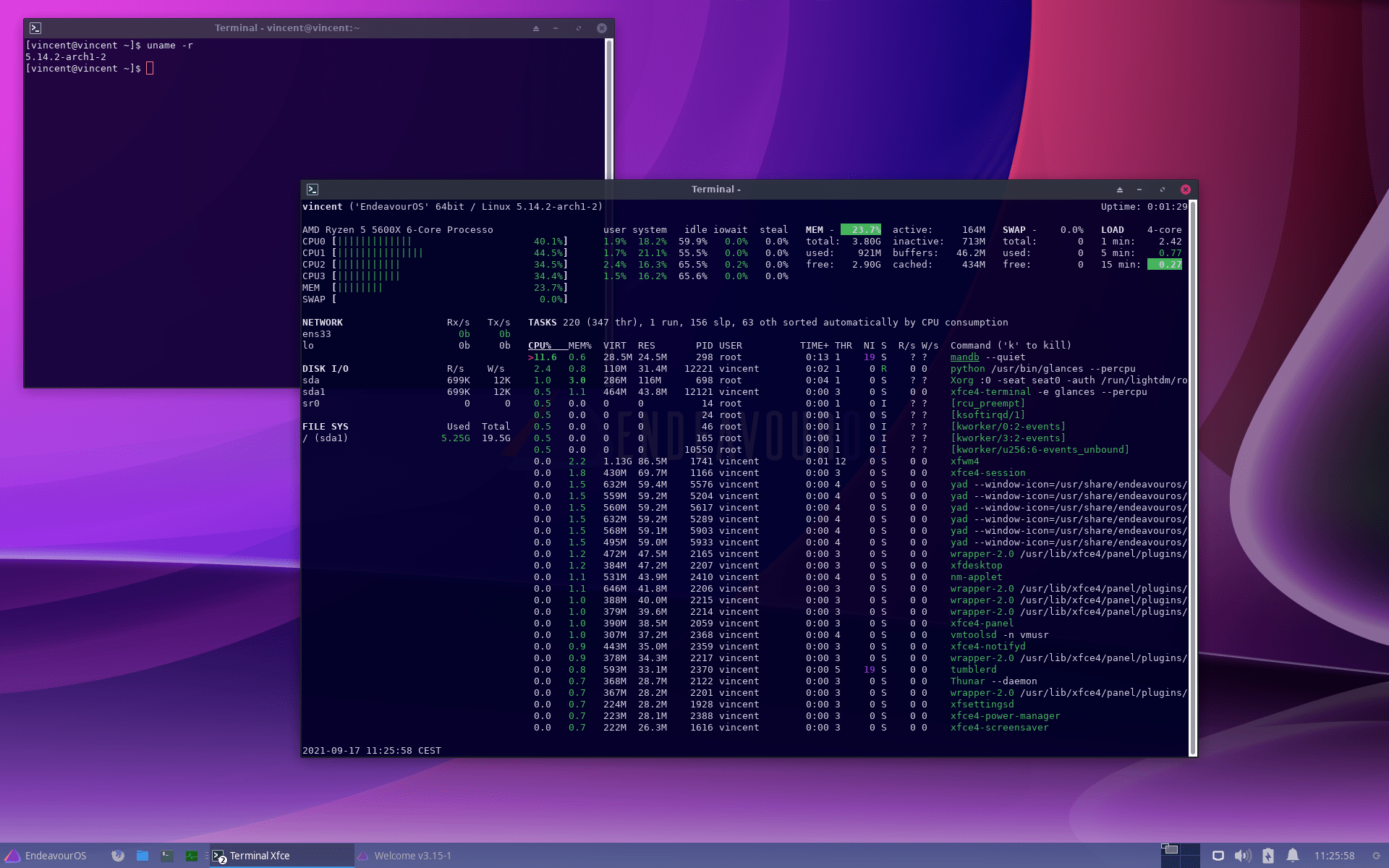 Linux EndeavourOS, un Arch Linux simplifié mais faisant la part belle