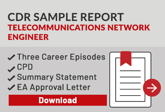 CDR Sample for Network Engineer CDR