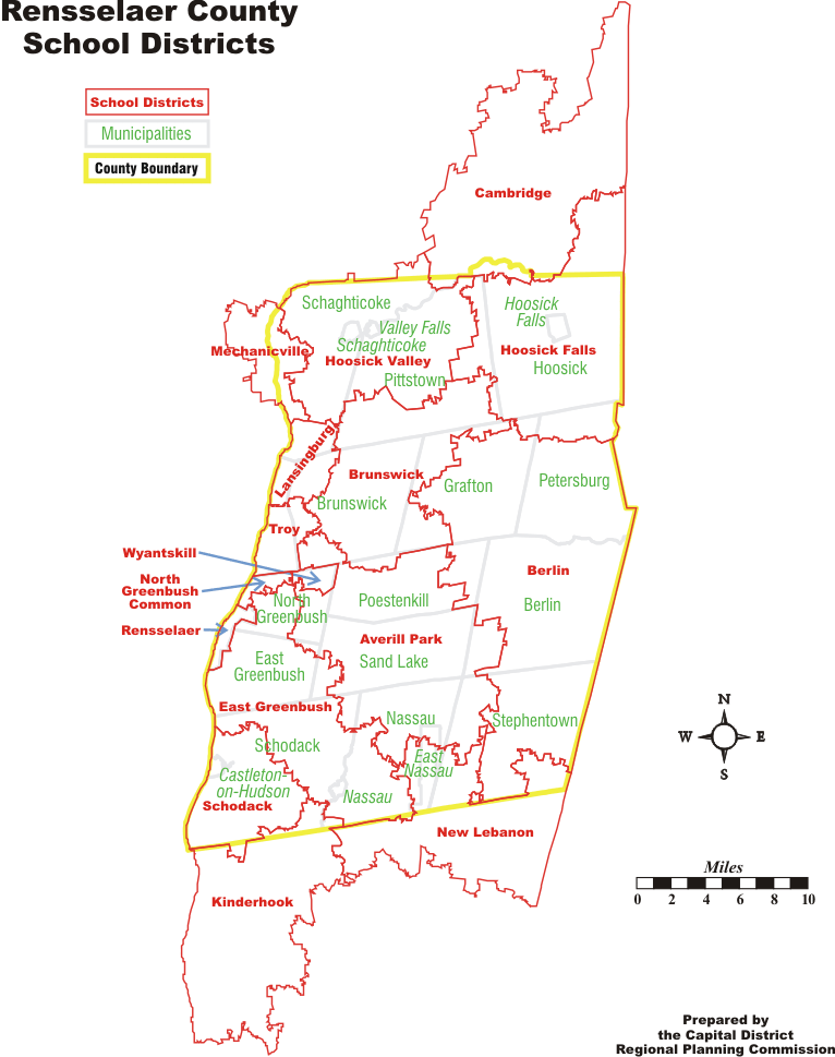 Capital District School District Maps CDRPC