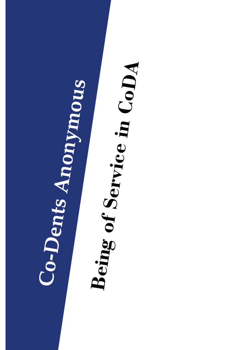 Being of Service in CoDA Electronic Edition cdrsestore
